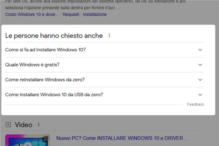 Cosa è la SERP? Significato, composizione e funzionamento 9 Domande Correlate people Also Ask SERP