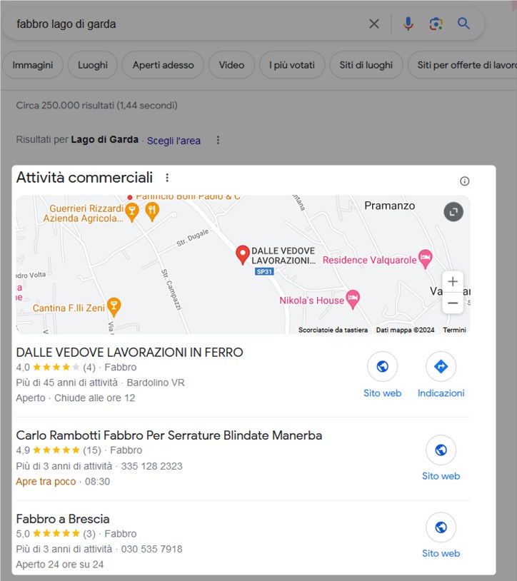 Cosa è la SERP? Significato, composizione e funzionamento 7 Risultati Locali Local Pack SERP